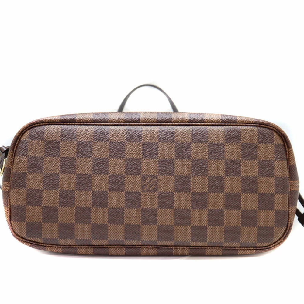 LOUIS VUITTON Neverfull Tote Bag Damier Canvas Ebene Brown LV - Picture 5 of 6